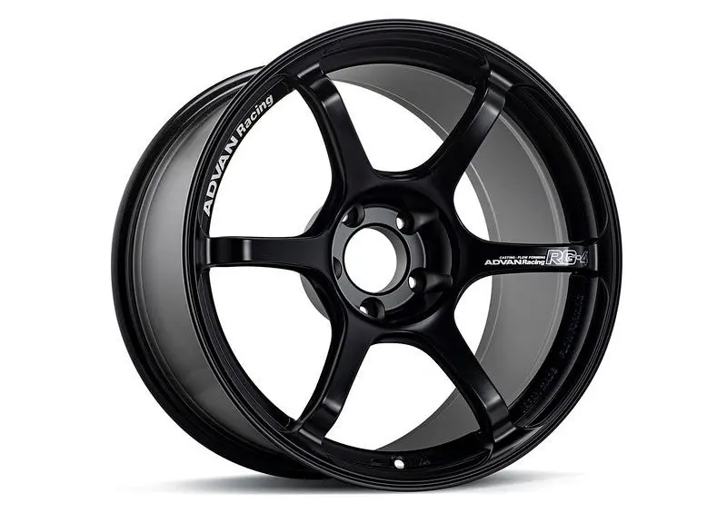 Advan Rg-4 Wheel – 18X7.5, +47 Offset, 5X114.3 Pcd, Semi-Gloss Black Finish 1
