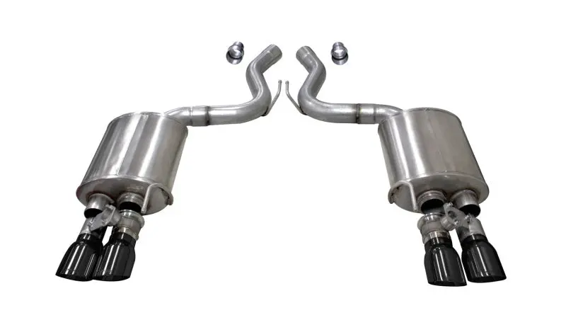Corsa Sport Axle-Back Exhaust System For 2018–2023 Ford Mustang Gt Fastback 5.0L – 3-Inch Tubing With 4-Inch Gloss Black Tips 1