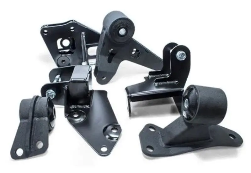 Innovative K-Series Engine Mount Kit For 1996–2000 Honda Civic – Black Steel Brackets, 85A Bushings 1