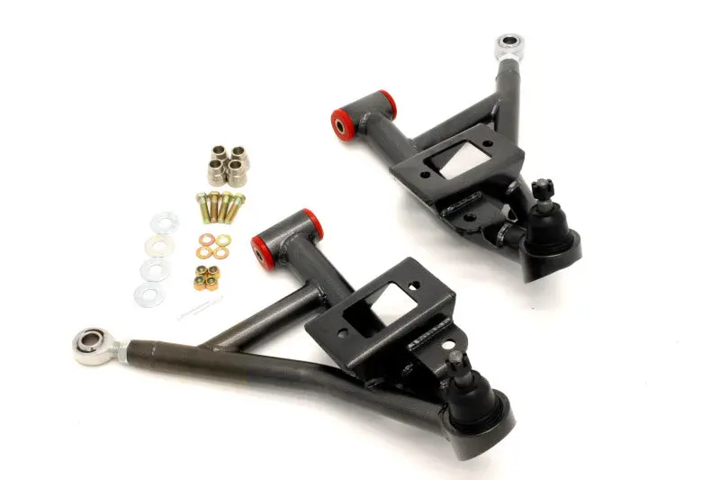 Bmr Adjustable Lower A-Arms With Polyurethane Bushings & Rod Ends – Black Hammertone For 1993–2002 F-Body 1