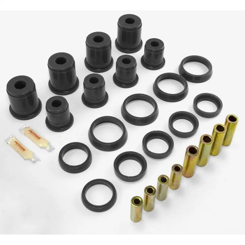 Rugged Ridge Front Control Arm Bushing Kit – Black Polyurethane, Fits 1997–2006 Jeep Tj 1