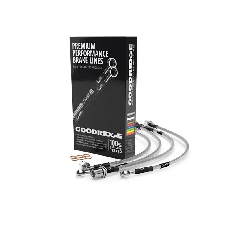 Goodridge Stainless Steel Brake Line Kit For Tesla Model 3 (2017–2023) – Dot-Friendly, Corrosion-Resistant 1
