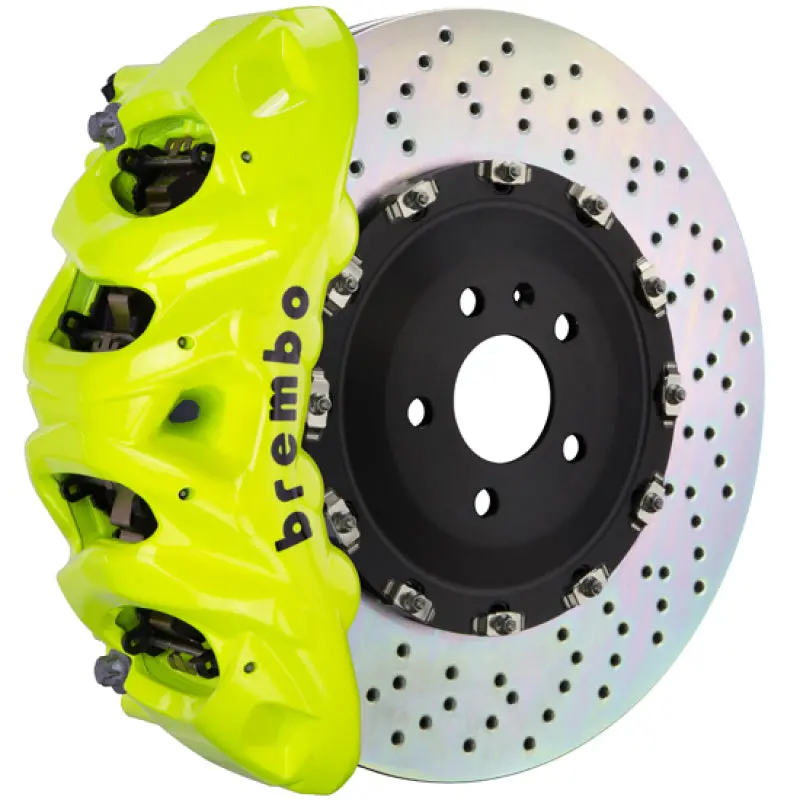 Brembo Gt Big Brake Kit – 6-Piston Front Calipers, 380X34Mm Drilled & Slotted Two-Piece Rotors For Porsche 992 Carrera S/C4S 1