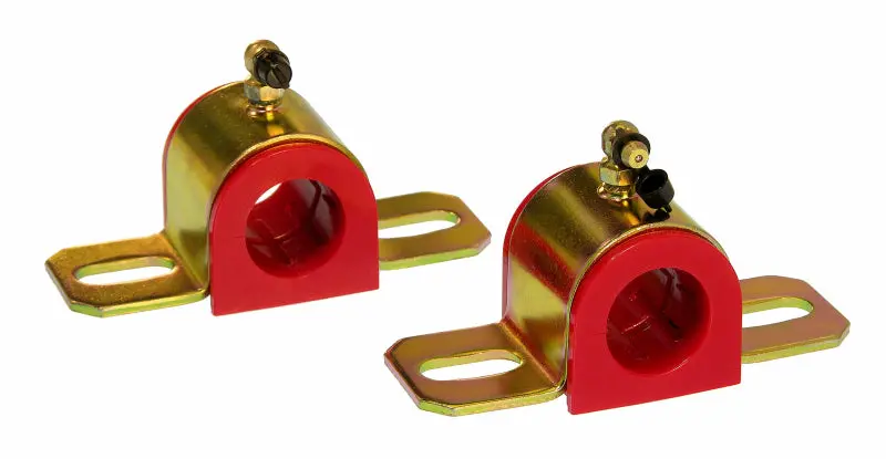 Prothane Universal 90 Deg Greasable Sway Bar Bushings - 27Mm - Type B Bracket - Red 1