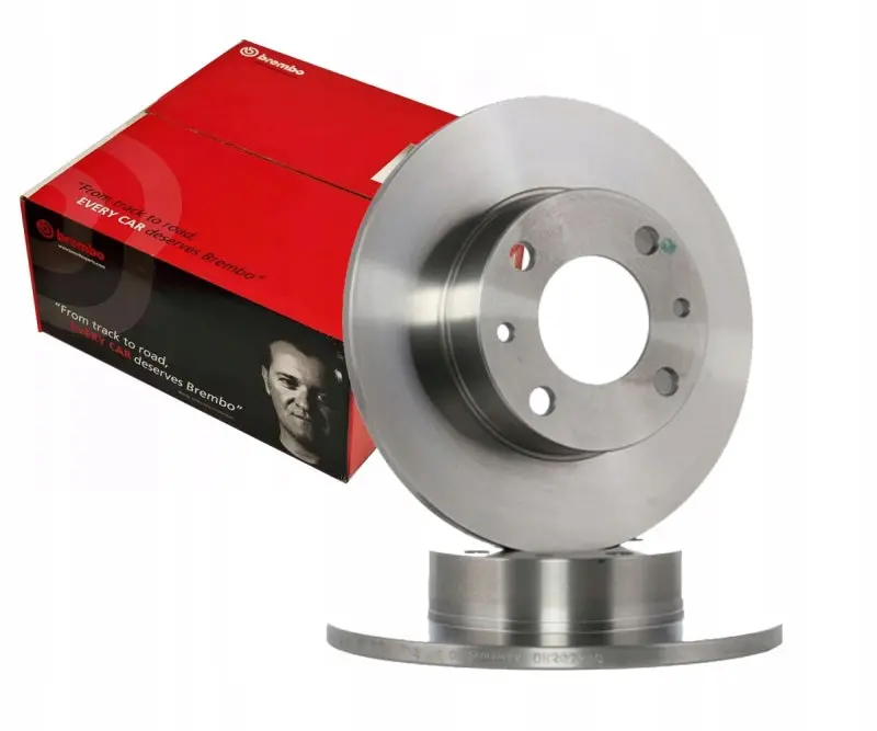 Brembo Front Brake Rotors For Volkswagen Beetle (1998–2006), Golf (1999–2006), And Jetta (1999–2005) — Uv-Coated Oe Equivalent 1