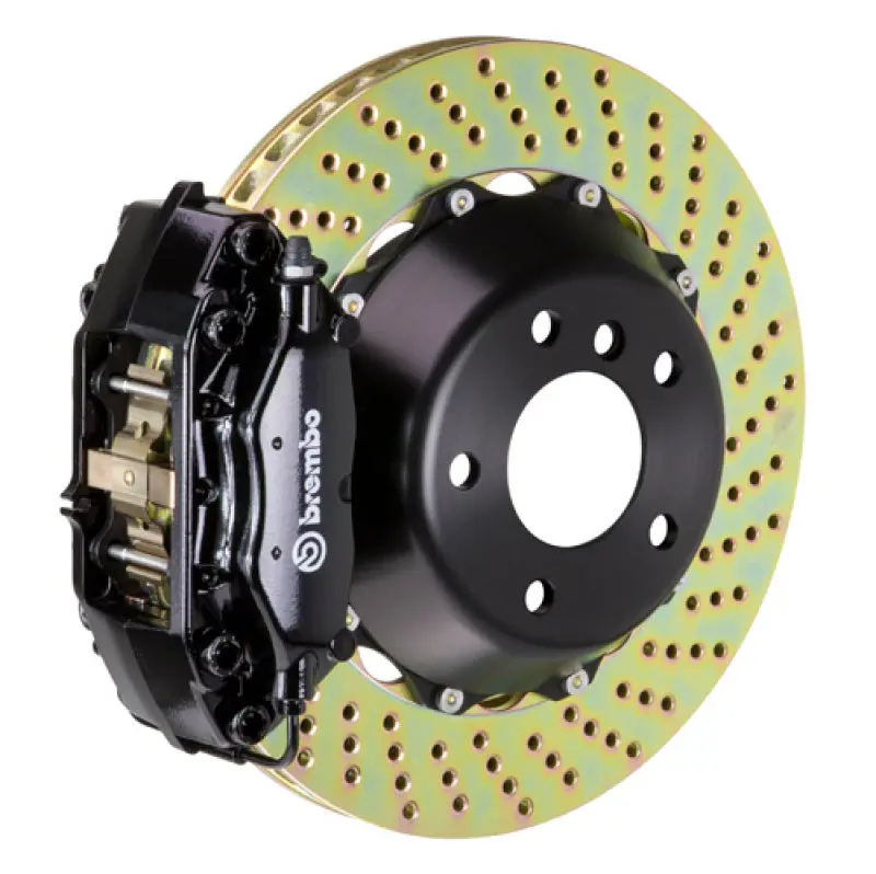 Brembo Gt Big Brake Kit For 2000–2006 Bmw X5 (E53) – Rear Drilled 2-Piece Rotors (345X28Mm) & 4-Piston Calipers 1