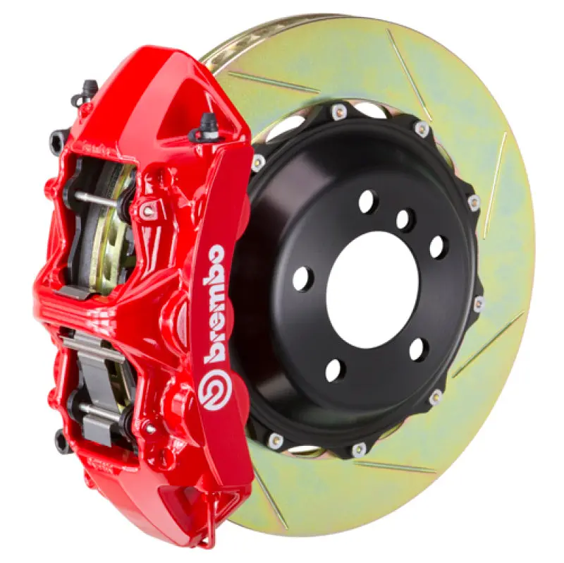Brembo 07-14 Escalade/Esv/Ext Rr Gt Bbk 4Pis Cast 2Pc 380X32 2Pc Rotor Slotted Type1-Red 1